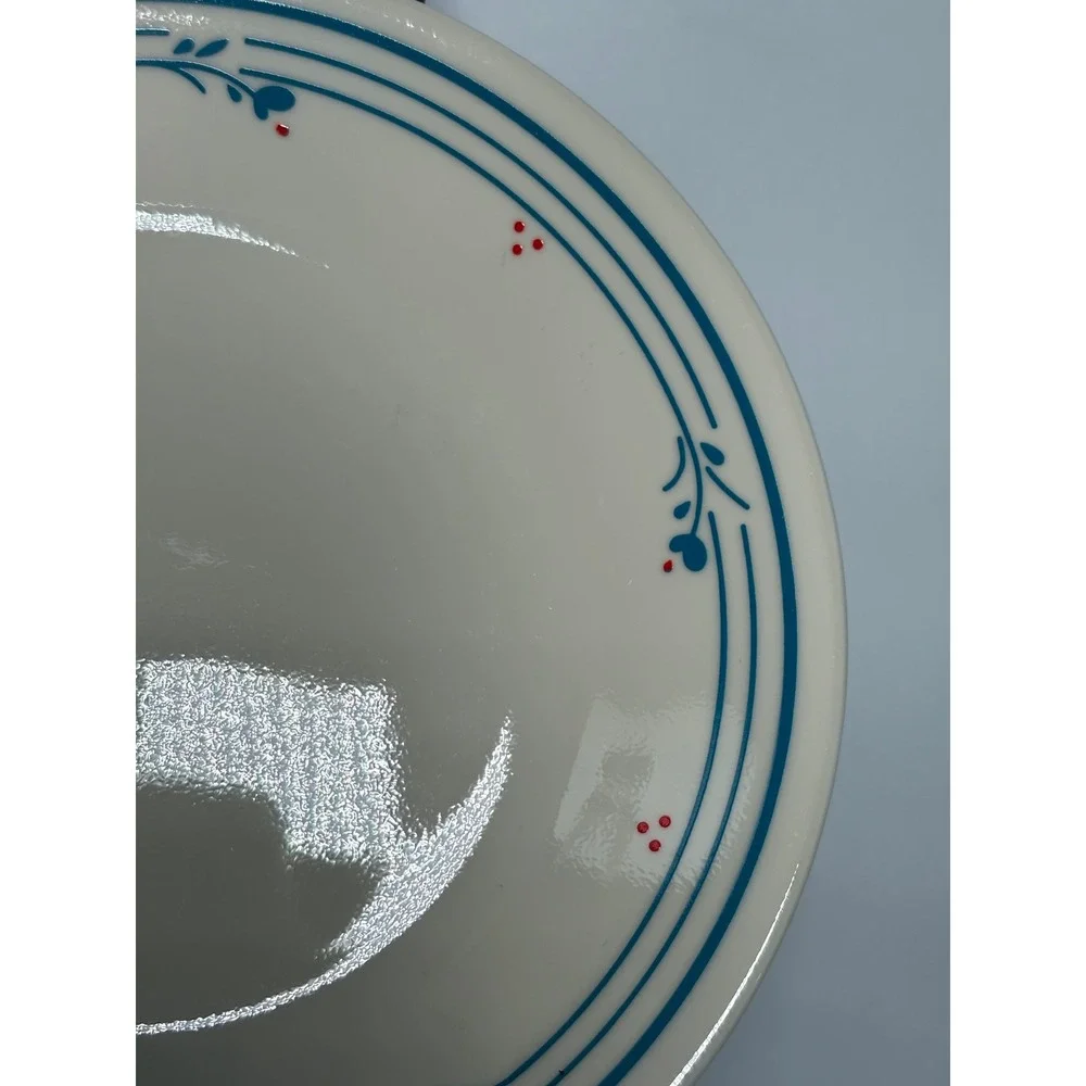 Corelle Country Cornflower Salad Dessert Plates Set of 8 Blue Floral Cream 7.25